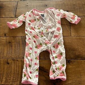 Kickee pants floral Pink Kids One Piece